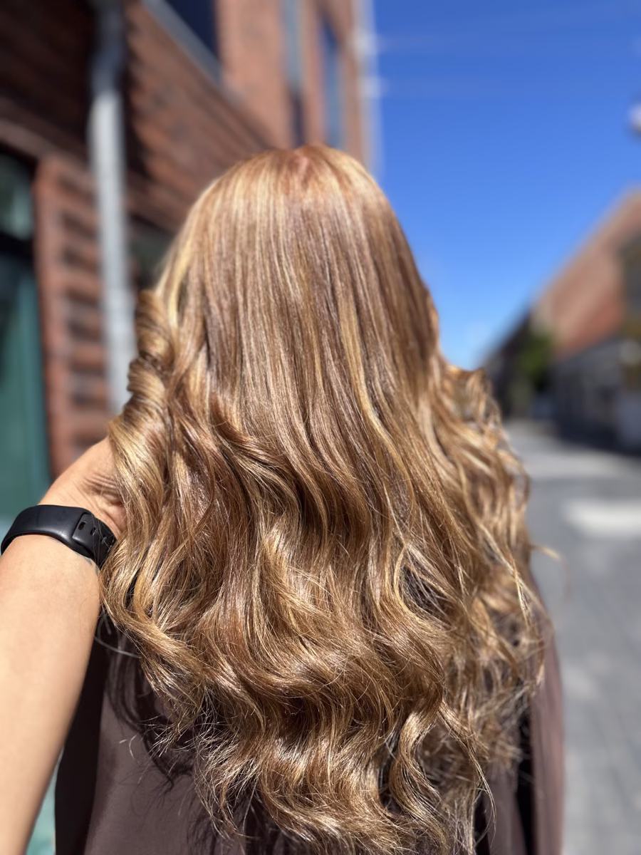 Balayage lyst hår Skive